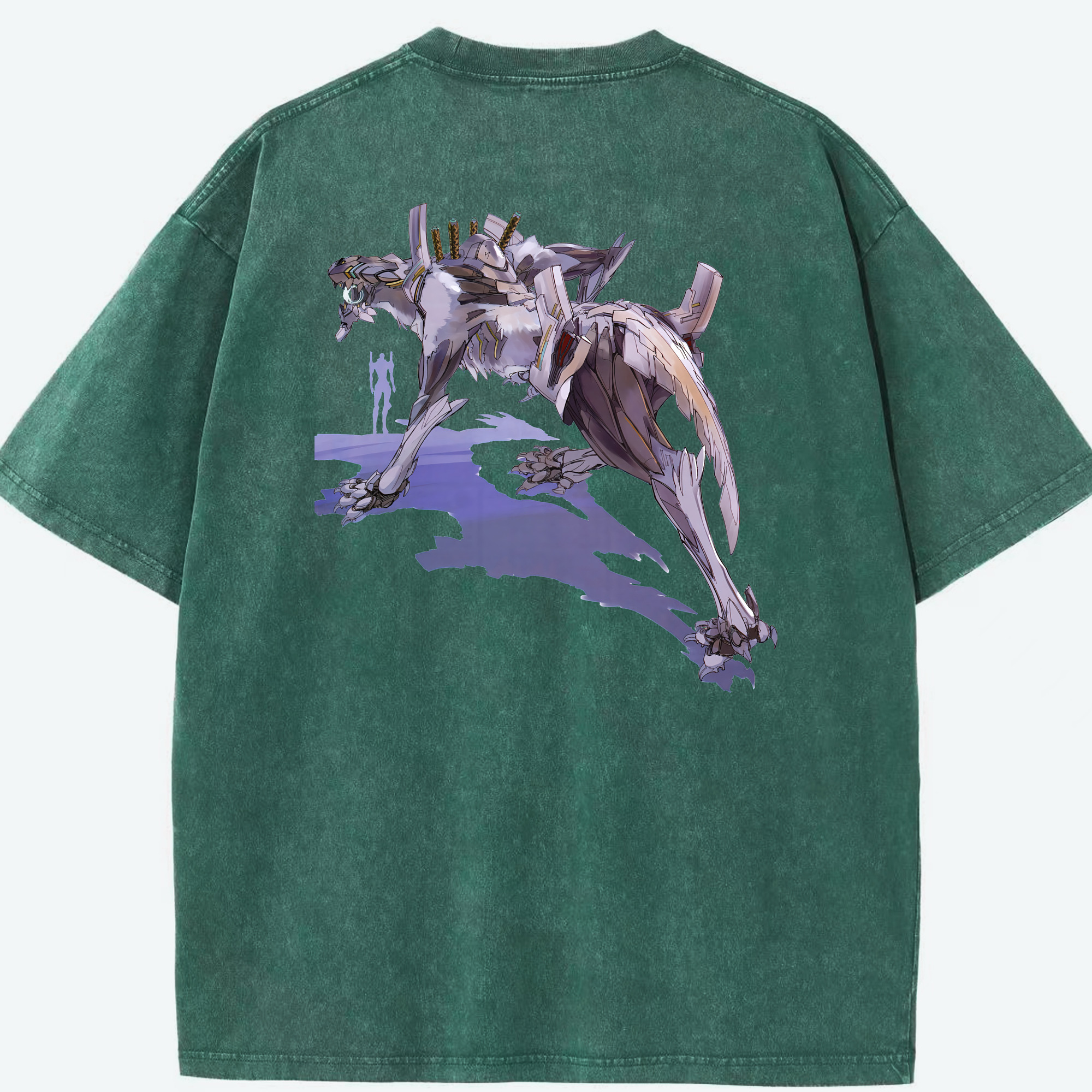 （画像用） EVA 新世紀エヴァンゲリオン 綿100% ヴィンテージ風 半袖Tシャツ（背面プリント）